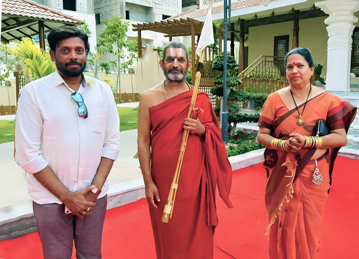 Visit of Vaishnava Leader Sri Tridandi Chinna Jeeyar Swamiji with Indra and Manasa Sirigiri